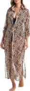 BLEU by Rod Beattie Longline Chiffon Cover-Up Shirt