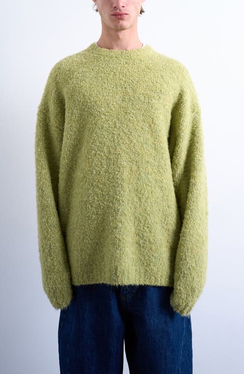 Relaxed Fit Bouclé Sweater