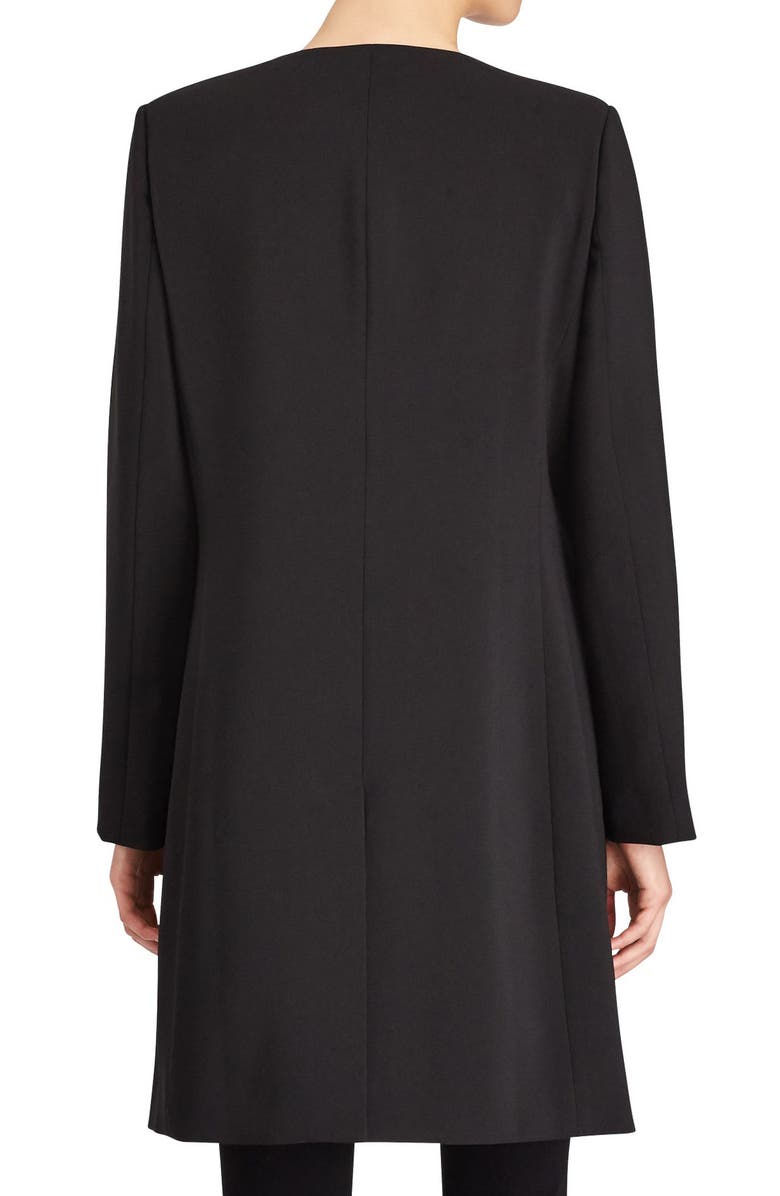 Lauren Ralph Lauren Collarless Crepe Topper, Alternate, color,