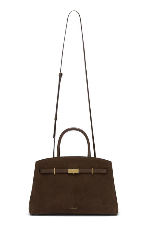The Midi Hudson Leather Tote