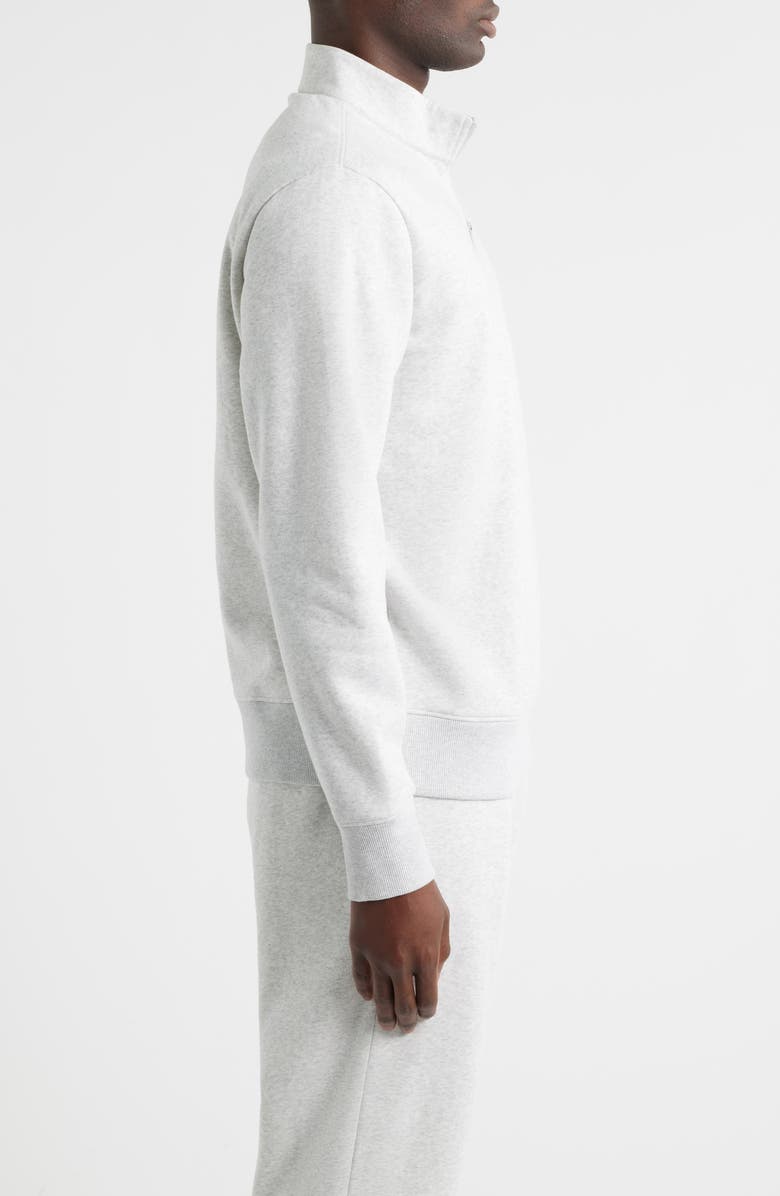 Zella Vital Fleece Quarter Zip Pullover, Alternate, color, Grey Fog Heather