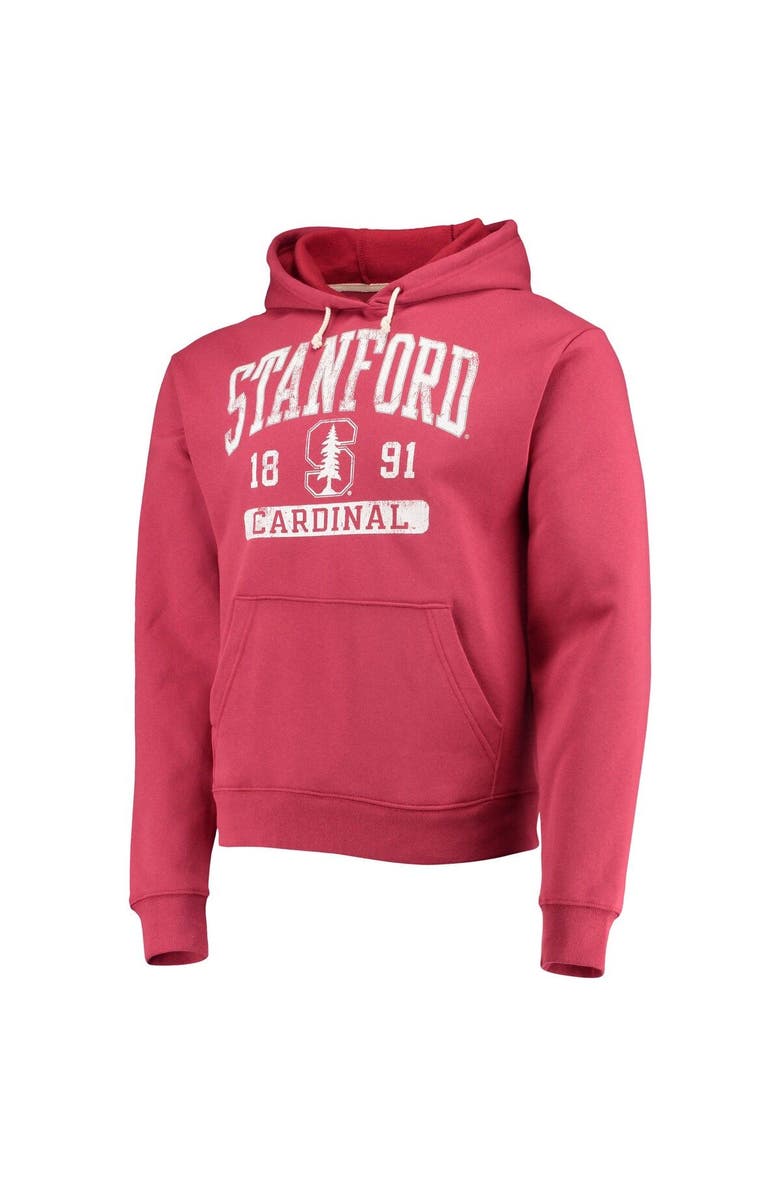 LEAGUE COLLEGIATE WEAR Men's League Collegiate Wear Cardinal Stanford Cardinal Volume Up Essential Fleece Pullover Hoodie, Alternate, color, Cardinal