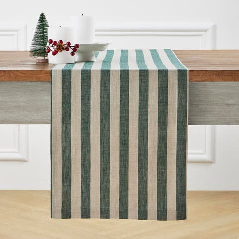 Linen Table Runner - Sorrento Stripe