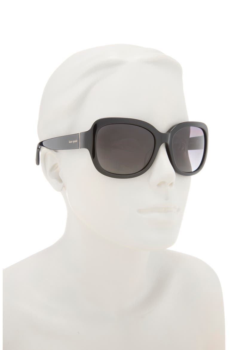 laynes 55mm gradient sunglasses, Alternate, color, BLACK GOLD