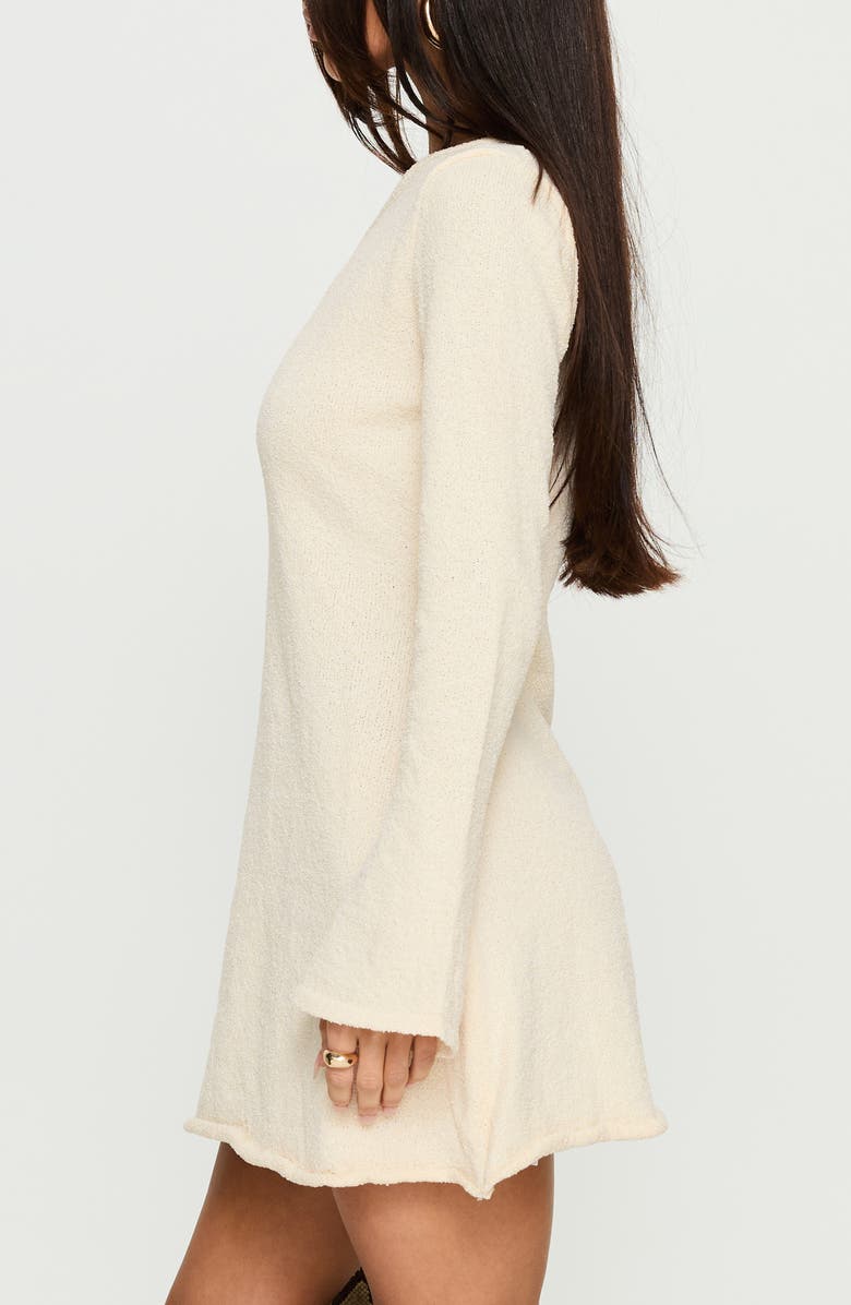 Princess Polly Jaede One-Shoulder Long Sleeve Knit Minidress, Alternate, color,