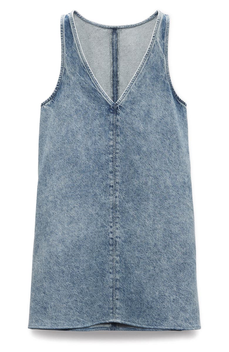rag & bone Naia Sleeveless Denim Minidress, Alternate, color, 