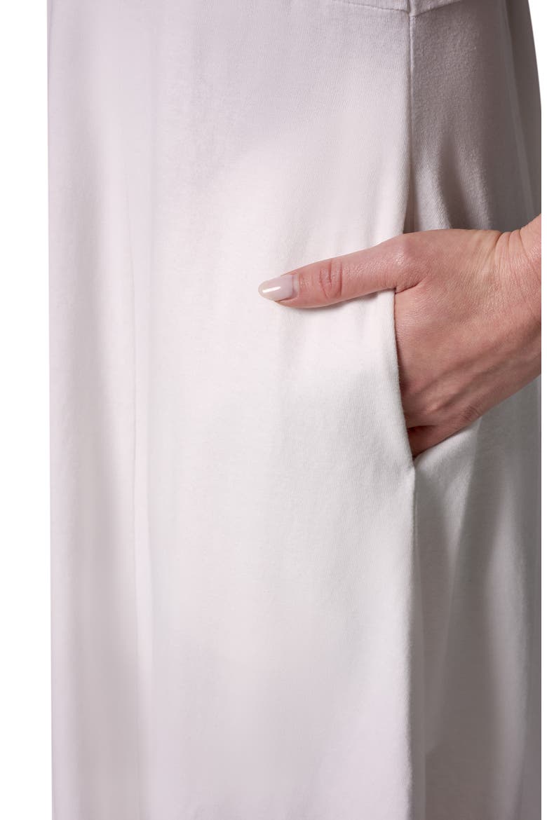 Sleeveless Cotton Jersey Maxi Dress, Alternate, color, CREAM