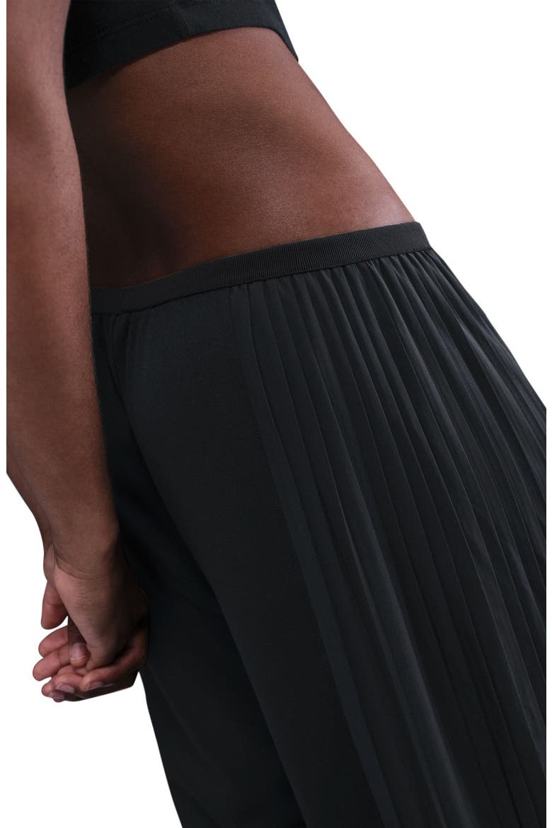 Pleated Wide Leg Pants, Alternate, color, BLACK/ SAIL