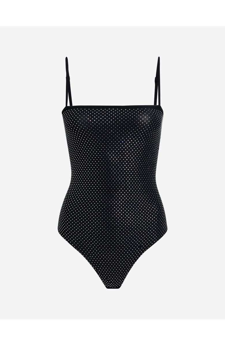 Commando Party Starter Straight Cami Bodysuit, Alternate, color, Crystal Black