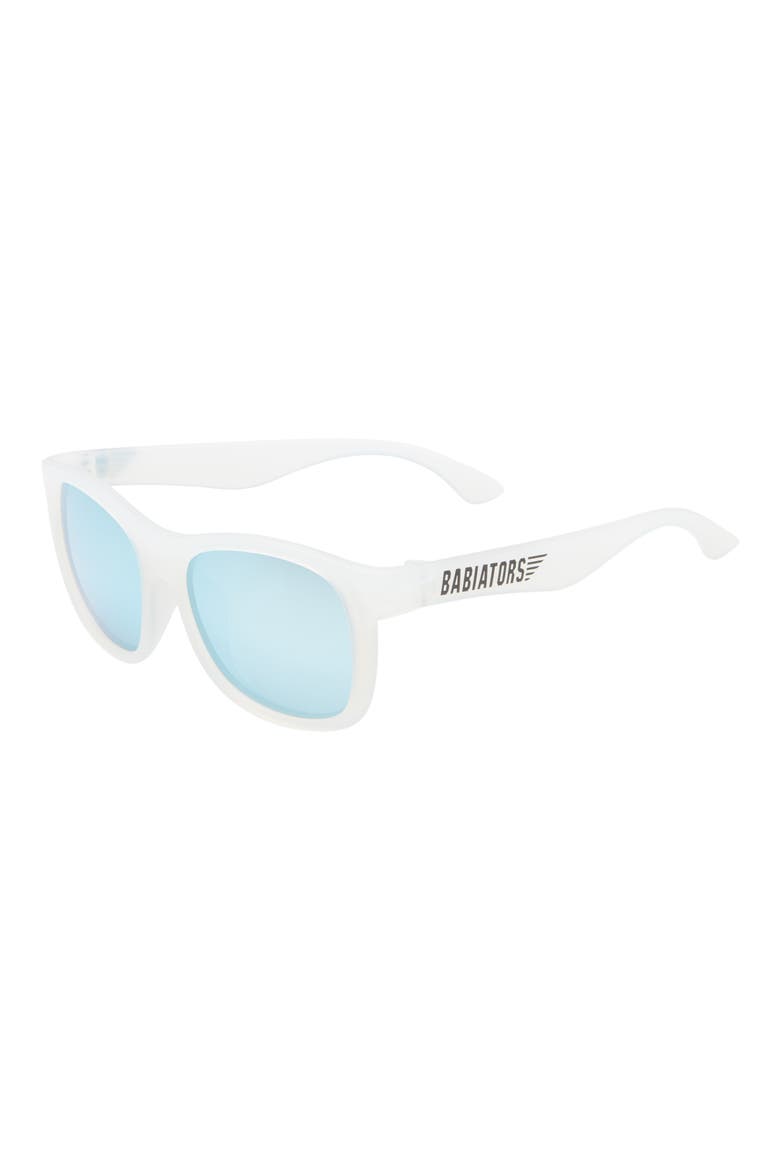 Kids' 44mm Blue Series Mirrored Polarized Navigator Sunglasses, Main, color, THE ICE BREAKER