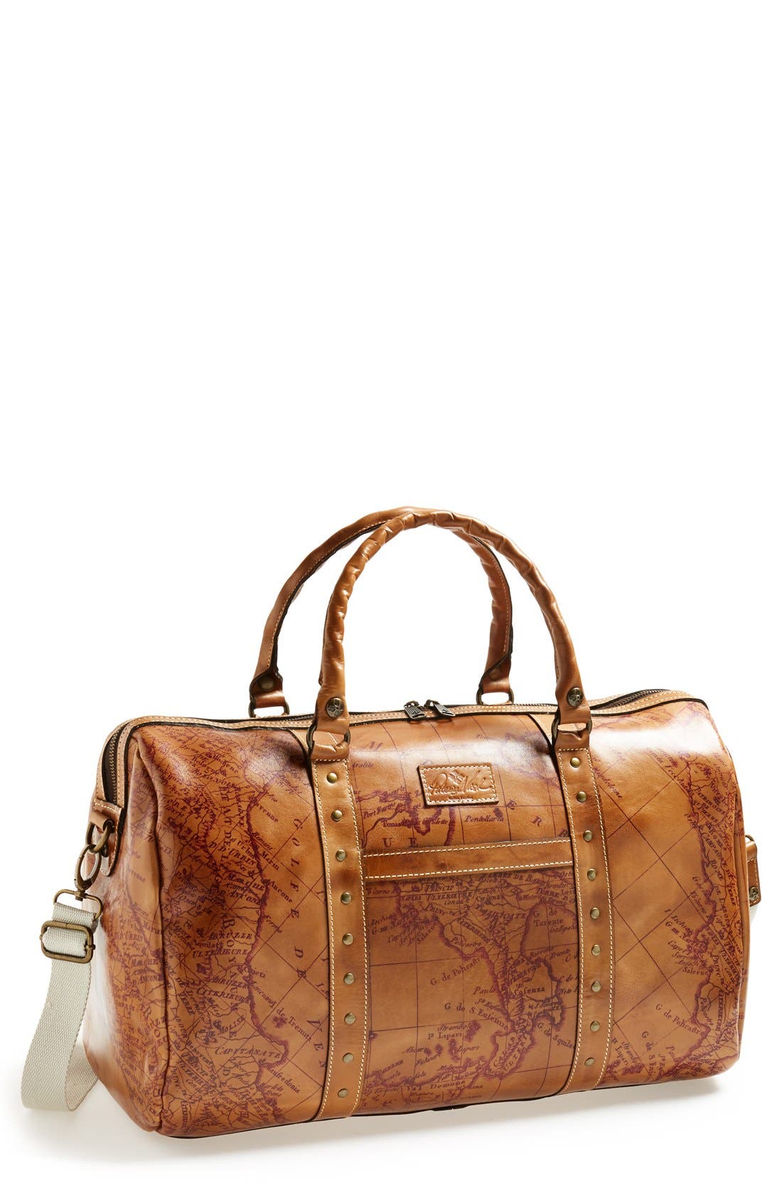 'Milano' Weekend Bag, Main, color, RUST