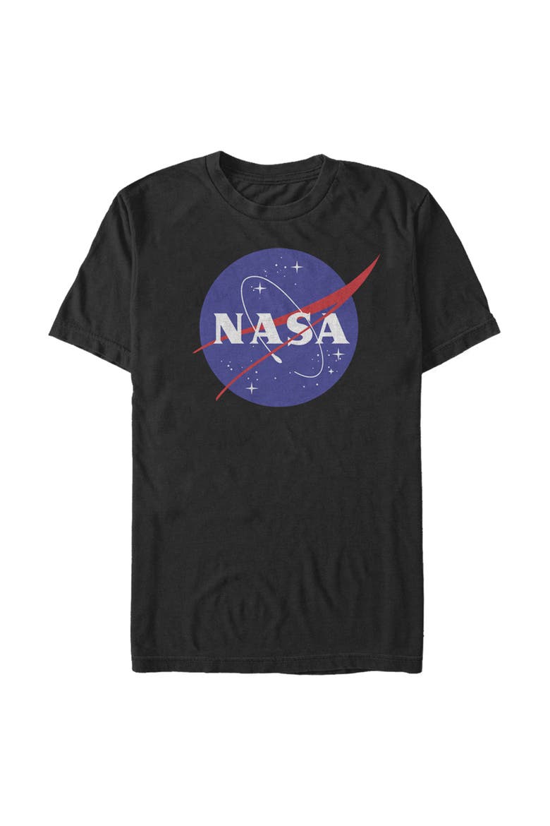 Men's NASA Circle Logo Graphic Tee, Main, color, Black