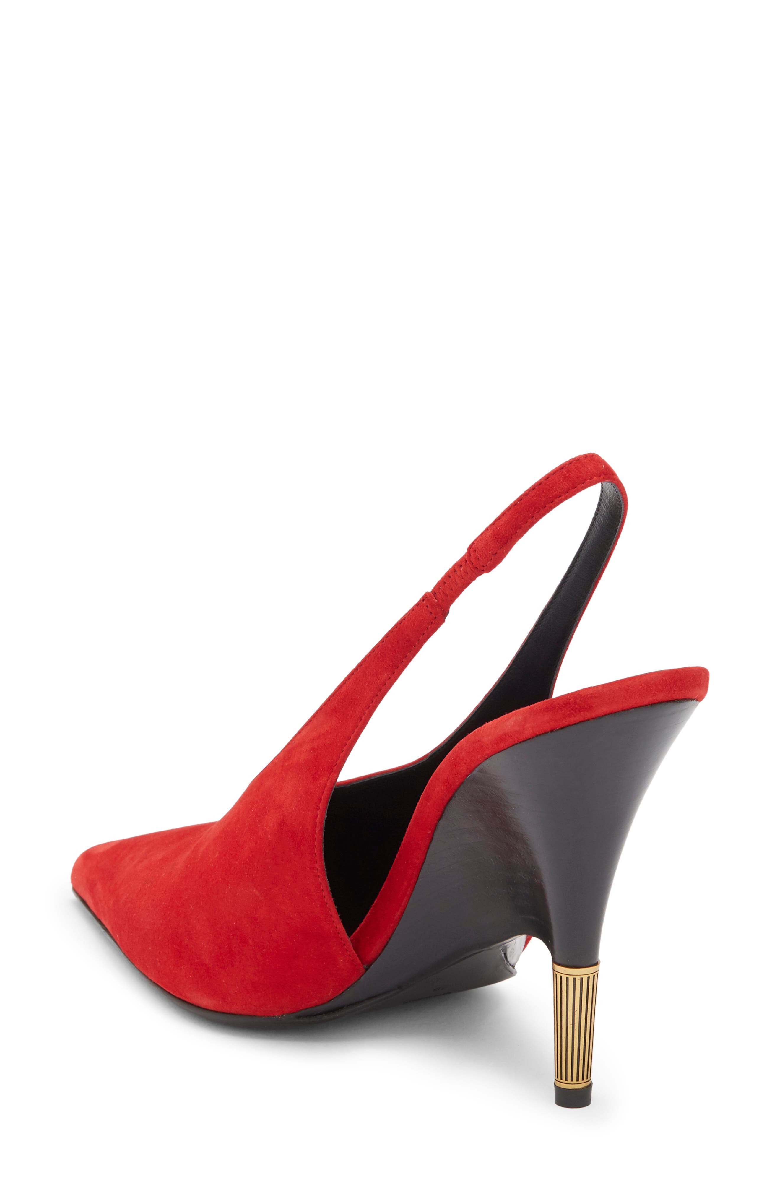 Khaite Bella Slingback Pump, Alternate, color, Lipstick