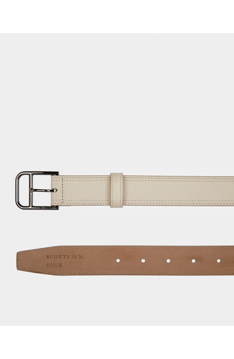 Bally Scotty Leather 30Mm Belt, Alternate, color, White