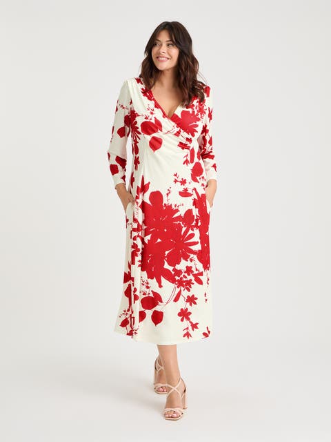 Katie Wrap Midi Dress