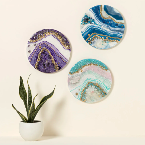 Birth Month Geode Art