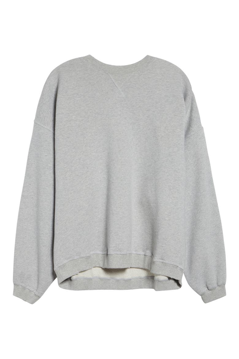Journey Oversize Sweatshirt, Alternate, color, ALLUMINIUM MELANGE GRAY