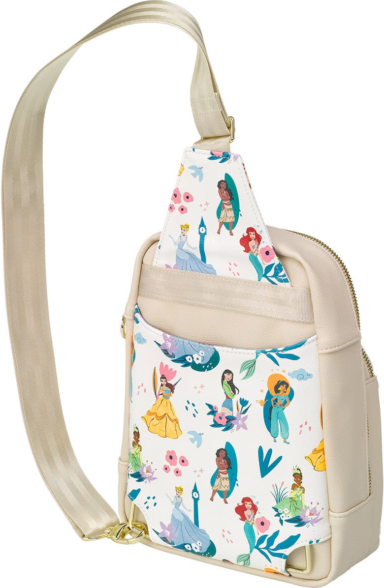 Petunia Pickle Bottom x Disney Princess Crisscross Sling Bag, Alternate, color,