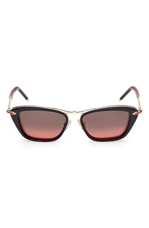 54mm Geometric Sunglasses