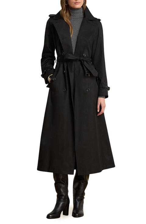 Double Breasted Belted Trench Coat