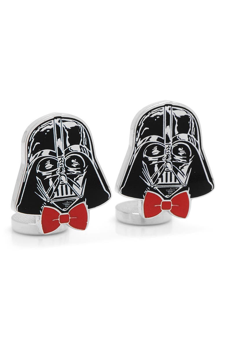 Star Wars™ - Dapper Darth Vader Cuff Links, Main, color, BLACK