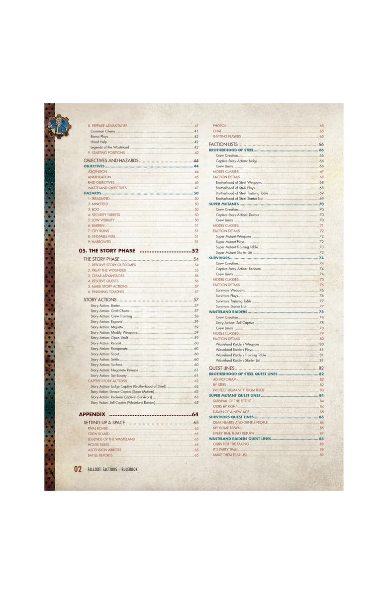 Modiphius Entertainment Modiphius Fallout Factions Core Rulebook Hardcover Rpg Campaign, Alternate, color, Multicolored