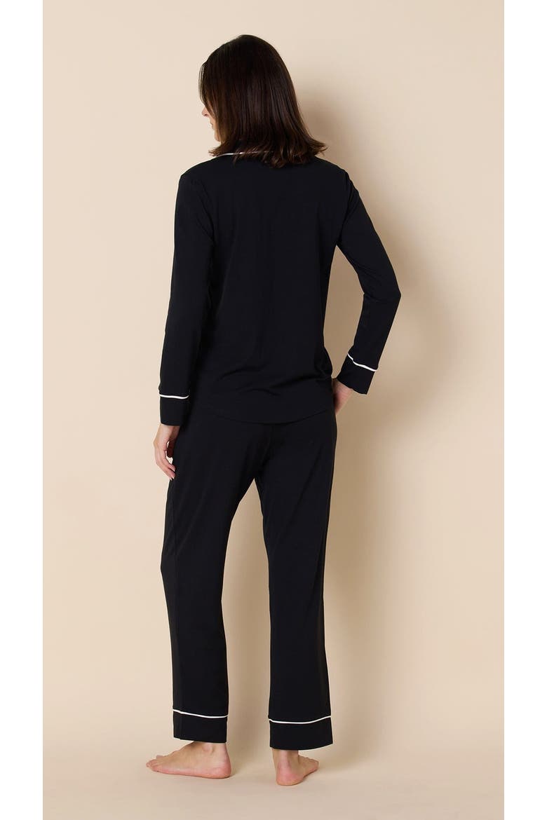 Pima Knit Pajama Set, Alternate, color, Midnight