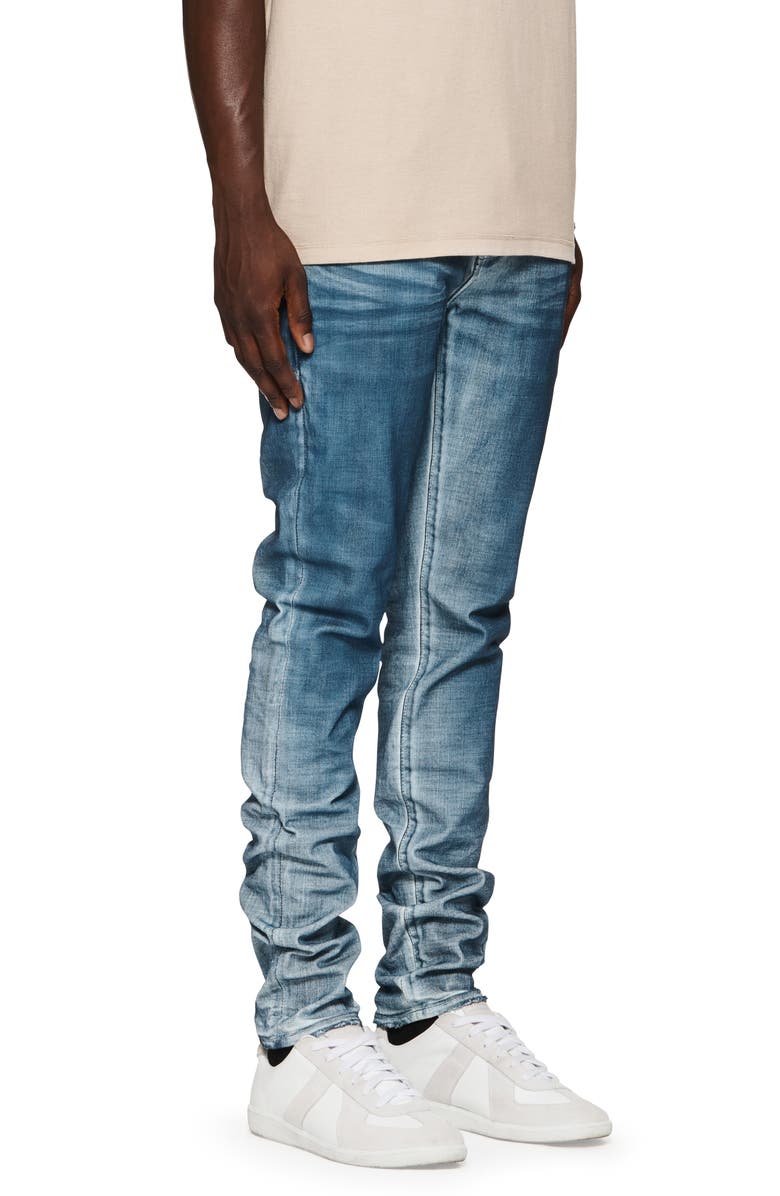 PURPLE BRAND Stained Skinny Jeans, Alternate, color,