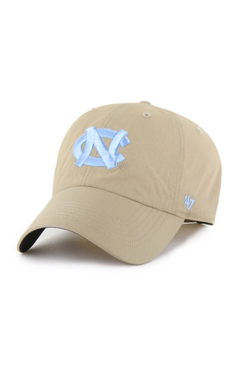 '47 Men's '47 Khaki North Carolina Tar Heels Clean Up brrr° Adjustable Hat, Main, color, Khaki