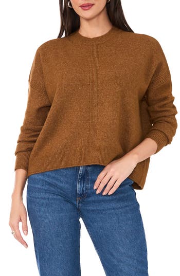 VINCE CAMUTO VINCE CAMUTO CROPPED CREWNECK SWEATER