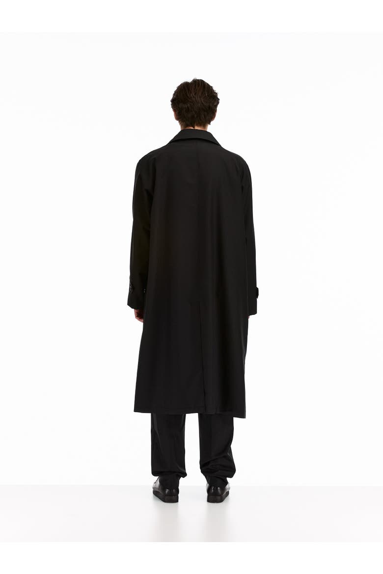 Split Raglan Coat, Alternate, color, Black