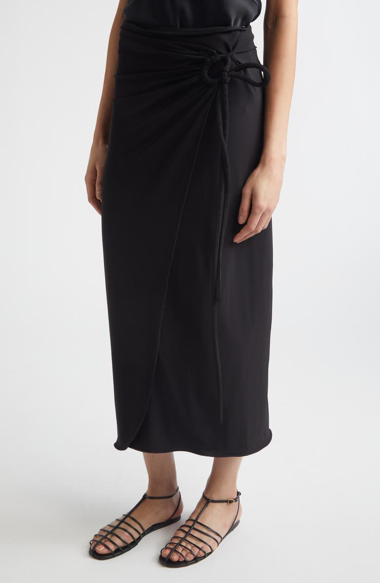 Max Mara Ruched Jersey Wrap Skirt, Alternate, color,