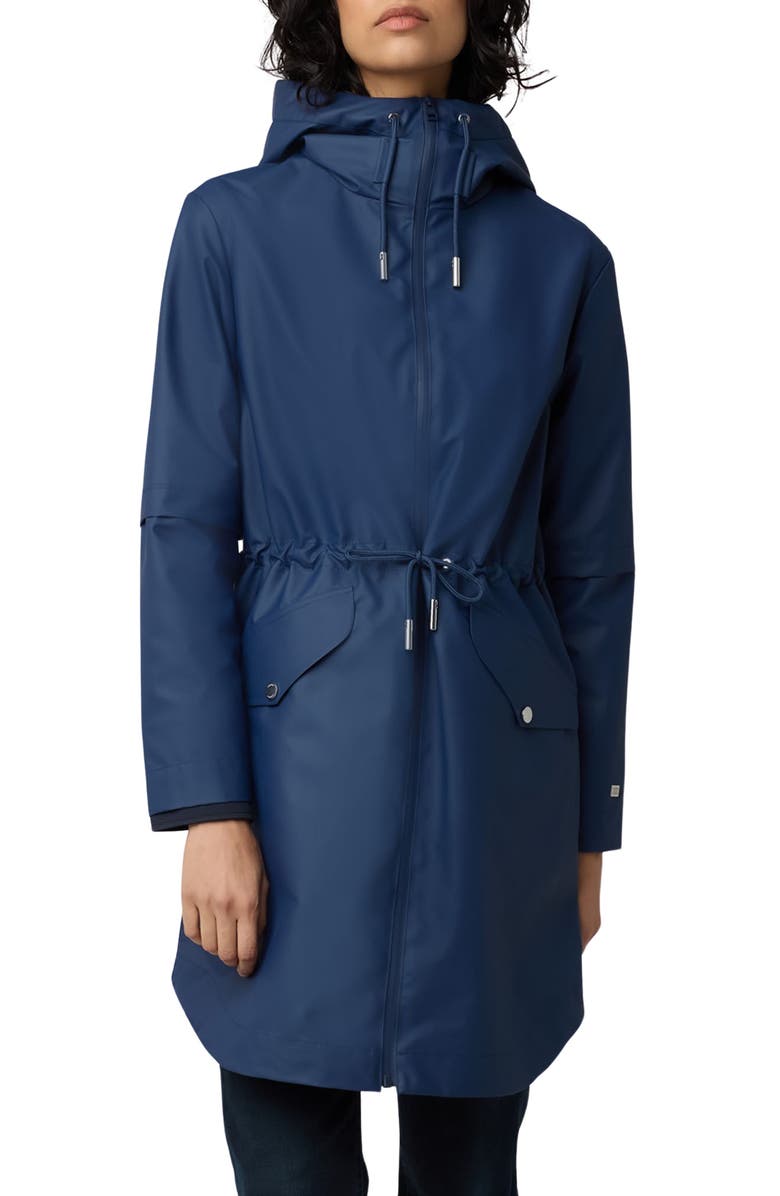 Soia & Kyo Sophie Hooded Waterproof Raincoat, Main, color, 