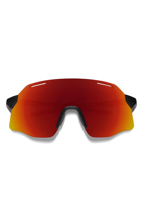 Smith Vert 139mm Chromapop™ Polarized Shield Sunglasses In Black/chromapop Red