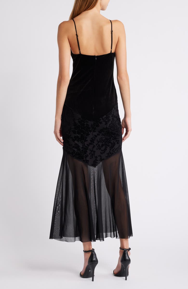 Rare London Burnout Panel Maxi Dress, Alternate, color,