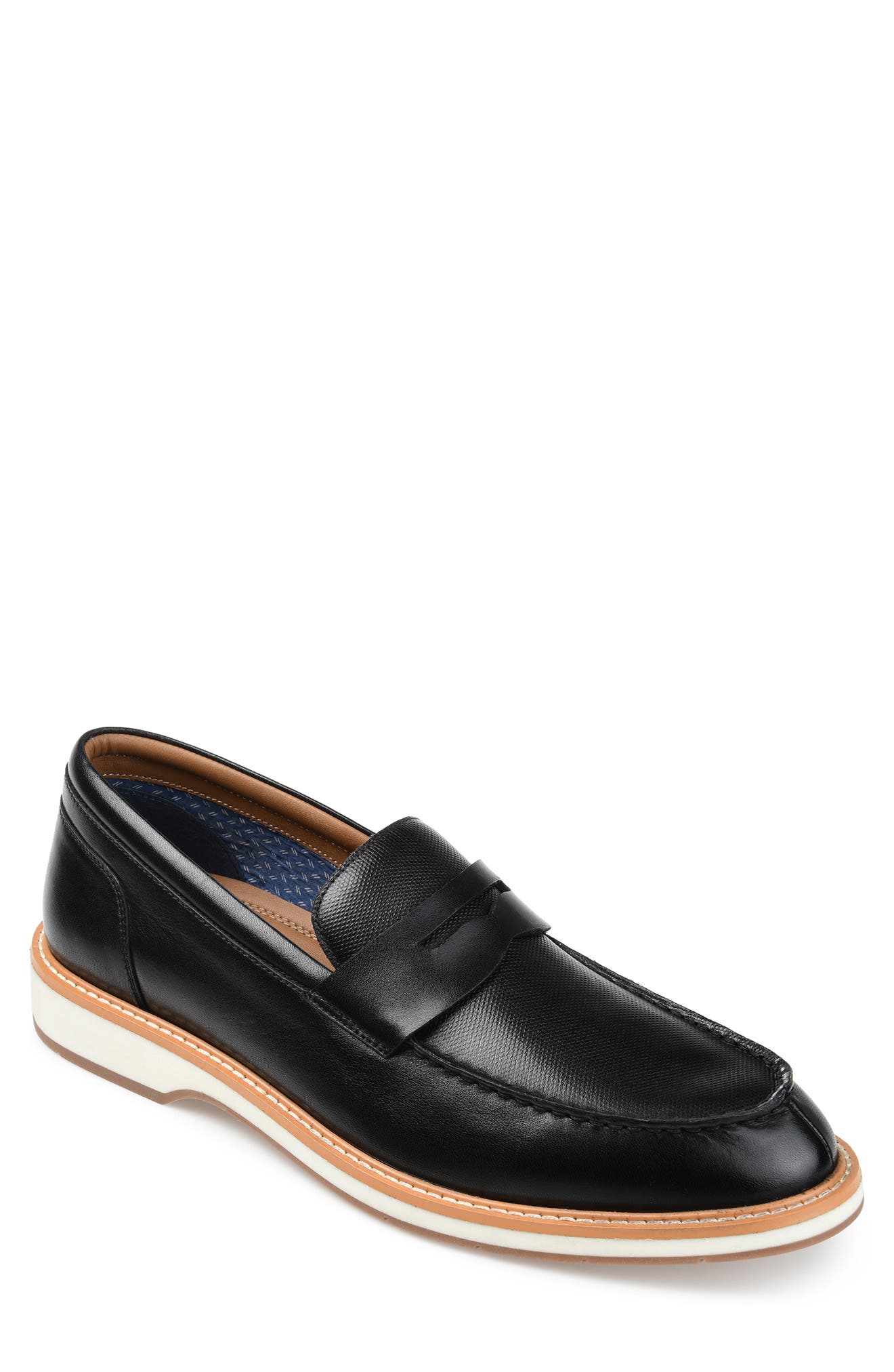 Thomas & Vine Watkins Embossed Leather Penny Loafer, Main, color, 