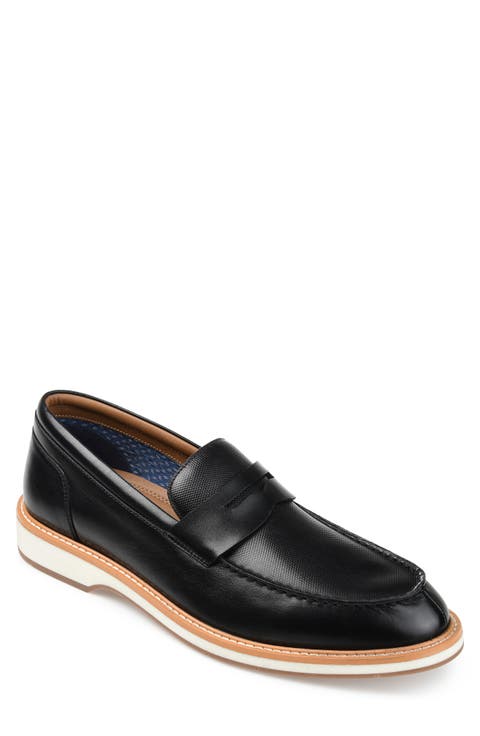 Watkins Embossed Leather Penny Loafer (Men)