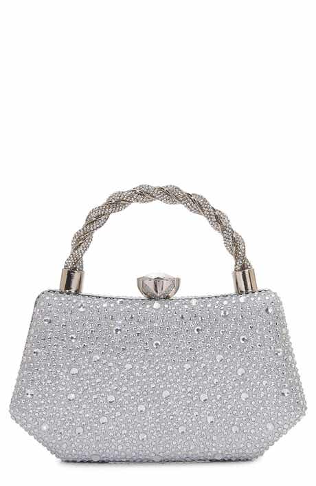 Hexagon Rhinestone Clutch