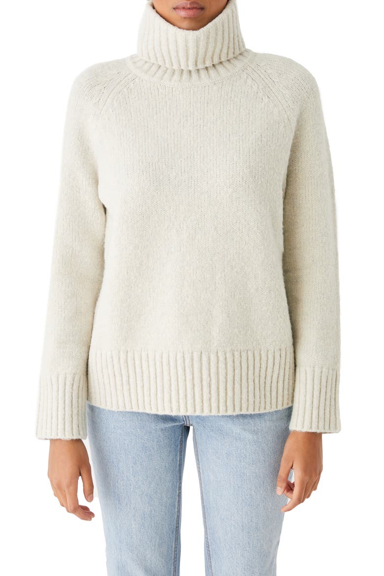 Turtleneck Sweater, Main, color, SNOW WHITE