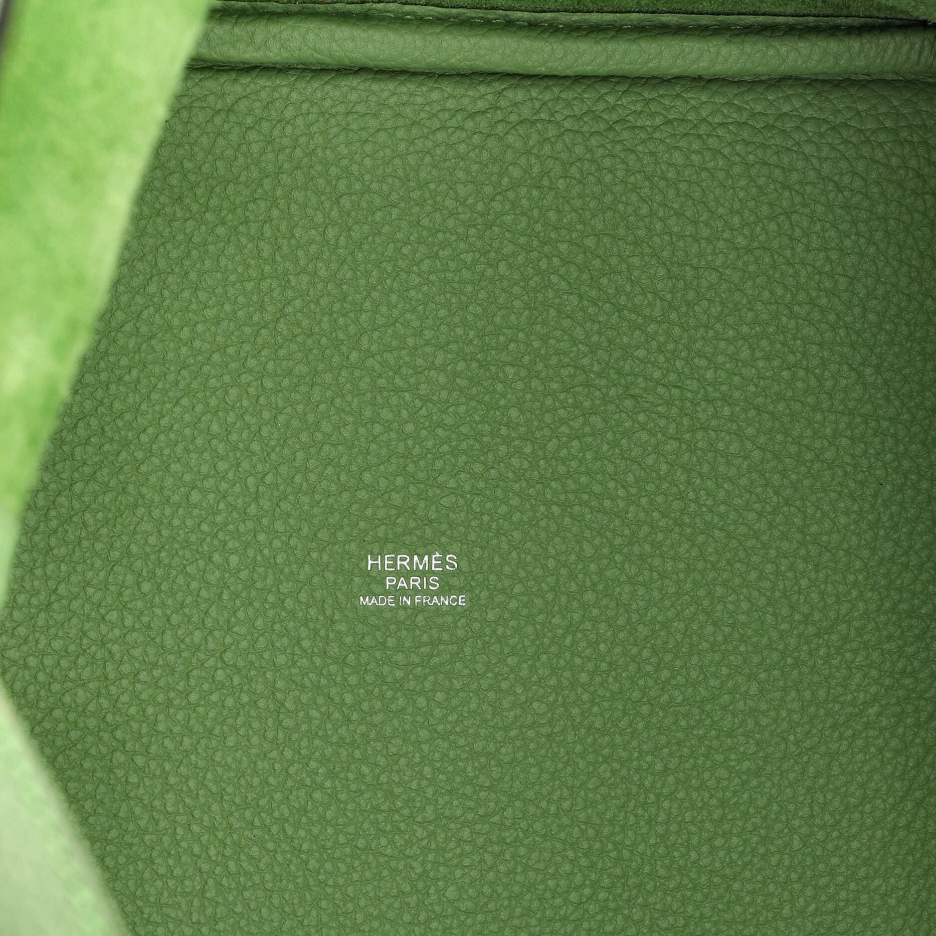 Pre-Owned Hermes Picotin Lock Bag Clemence MM, Alternate, color, Vert Criquet