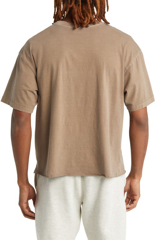 Elwood Core Oversize Organic Cotton T-shirt In Brown