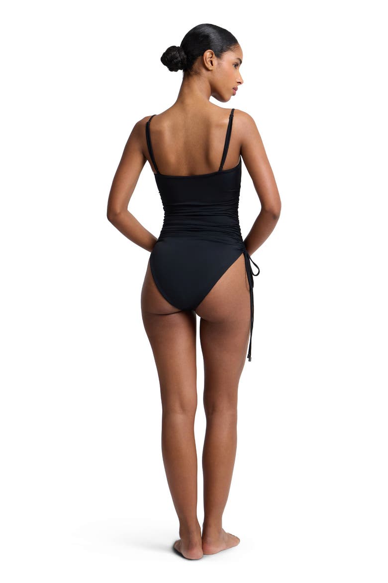 Allegra Tricot One-Piece, Alternate, color, Black