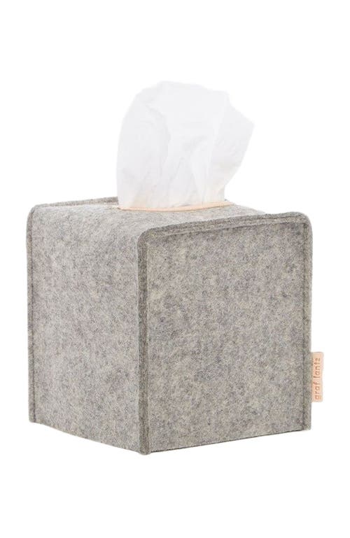 Graf & Lantz Graf Lantz Merino Wool Small Tissue Box Cover In Gray