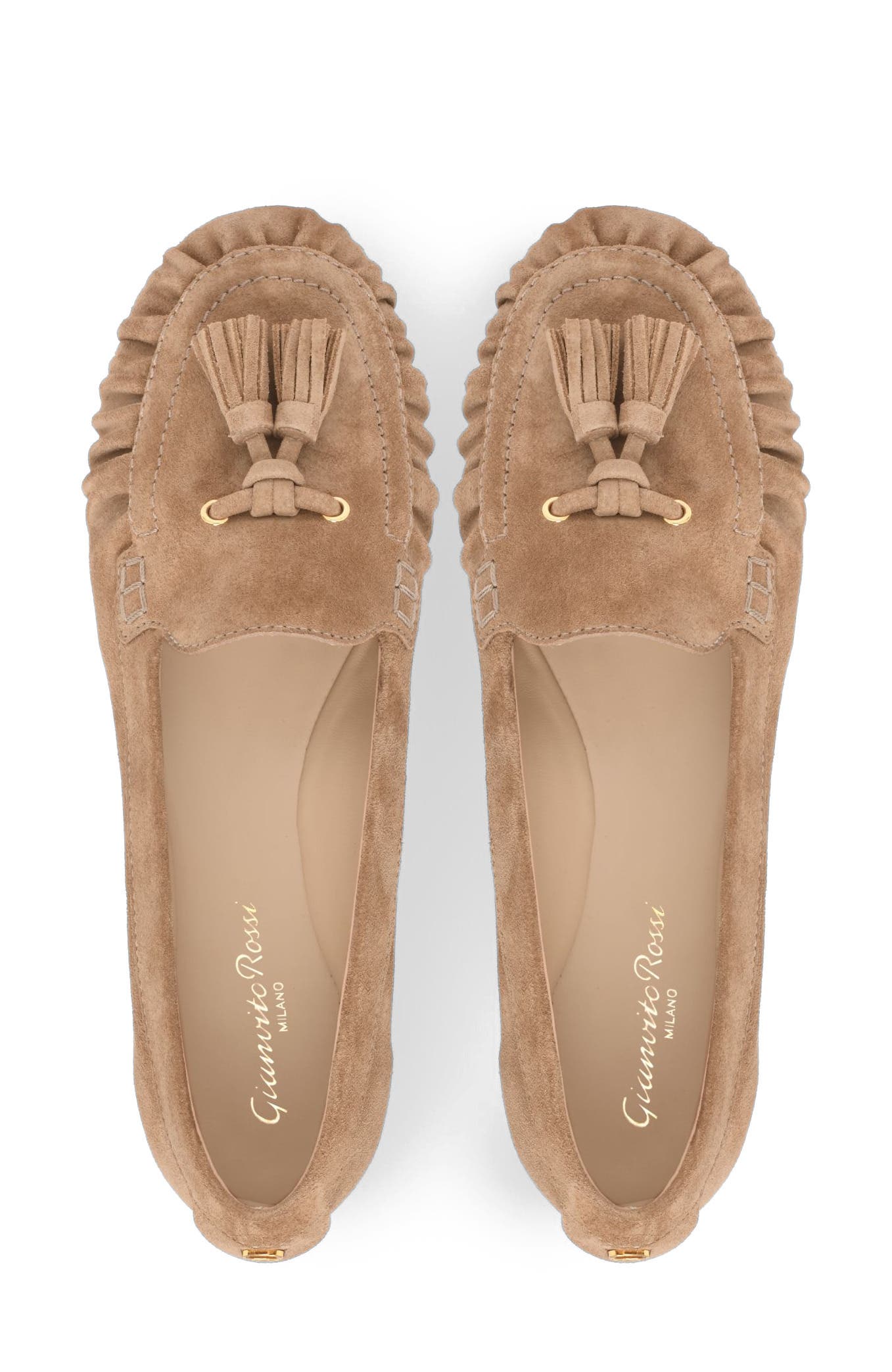 Thèa Mocassin, Alternate, color, Brown Suede Leather
