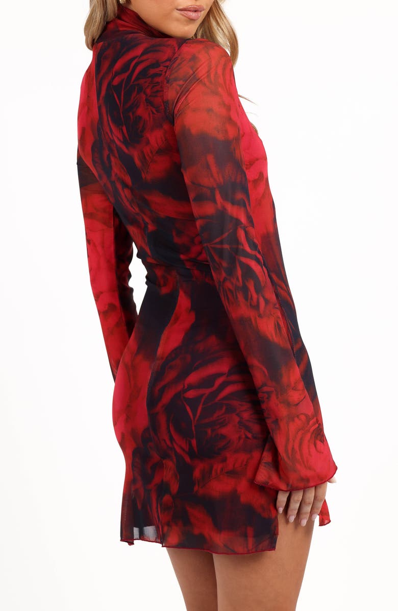 Petal & Pup Jordi Long Sleeve Minidress, Alternate, color, 