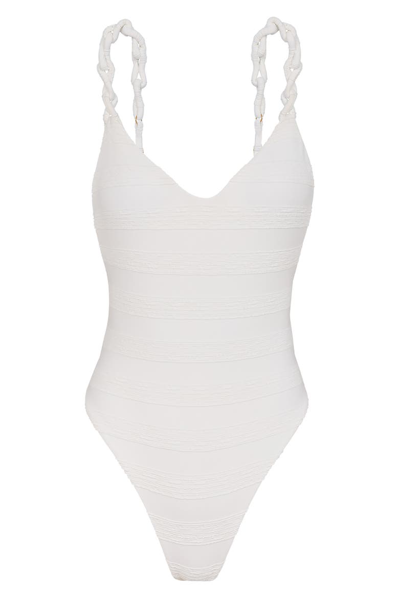 Leanne One-Piece Swimsuit, Alternate, color, WHITE