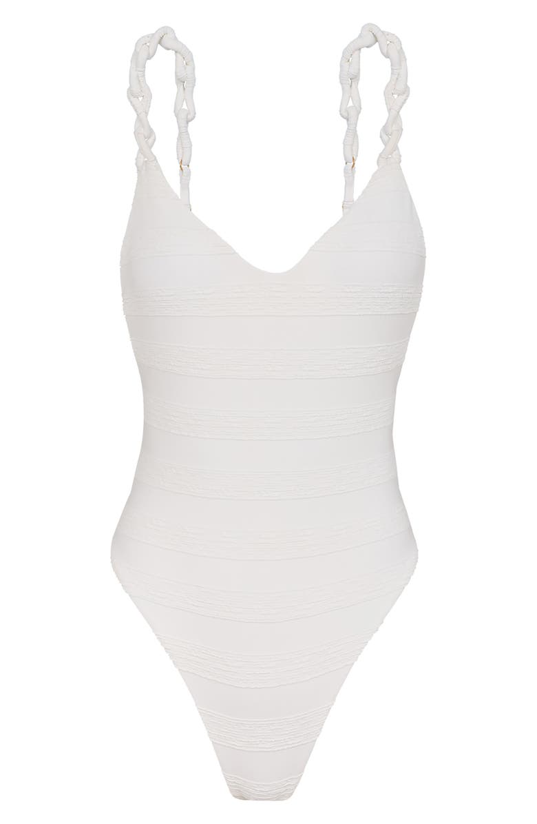 ViX Paula Hermanny Leanne One-Piece Swimsuit, Alternate, color, White