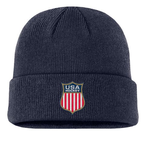 Youth Nike Navy US Hockey Terra Cuffed Knit Hat