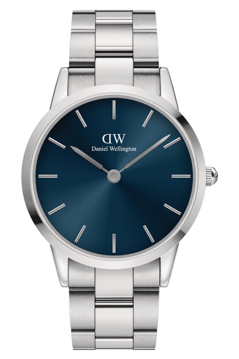 Iconic Bracelet Watch, 40mm, Main, color, SILVER/ BLUE