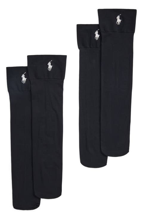 Solid Sheer Crew Socks